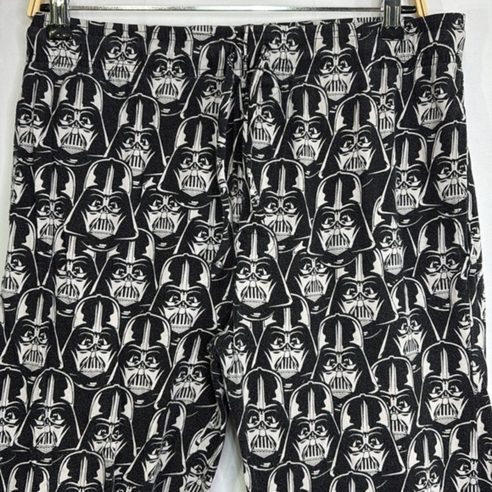 🌽 Star Wars, Darth Vader, Black, and white knit, cotton pajama pants: